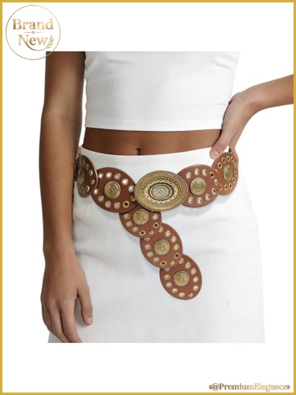 Leather Western Boho Belts for Woman